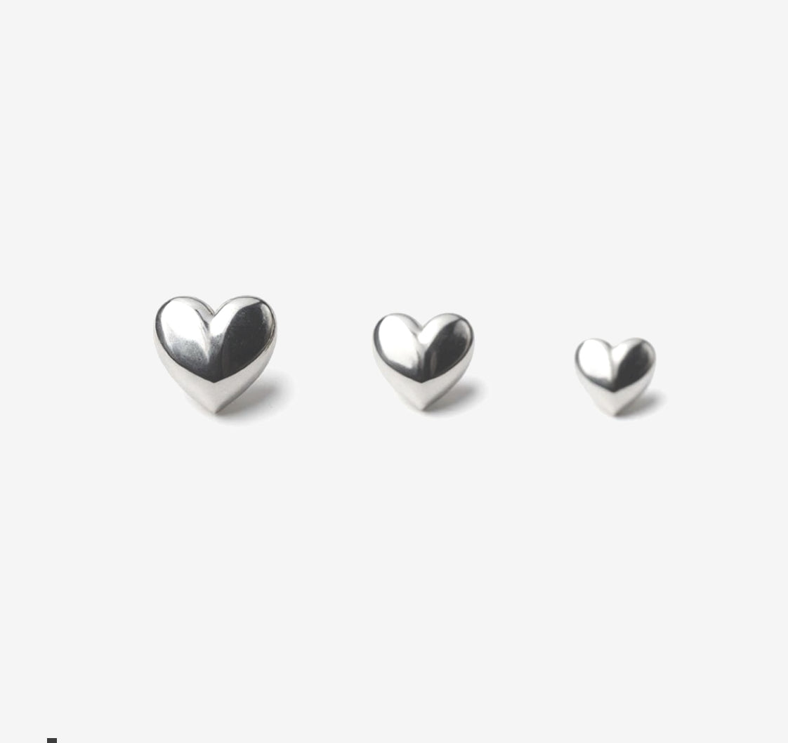 Mini Hearts Sterling Silver Stud Earrings