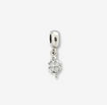 Little Clover Silver Tone Mini Charm