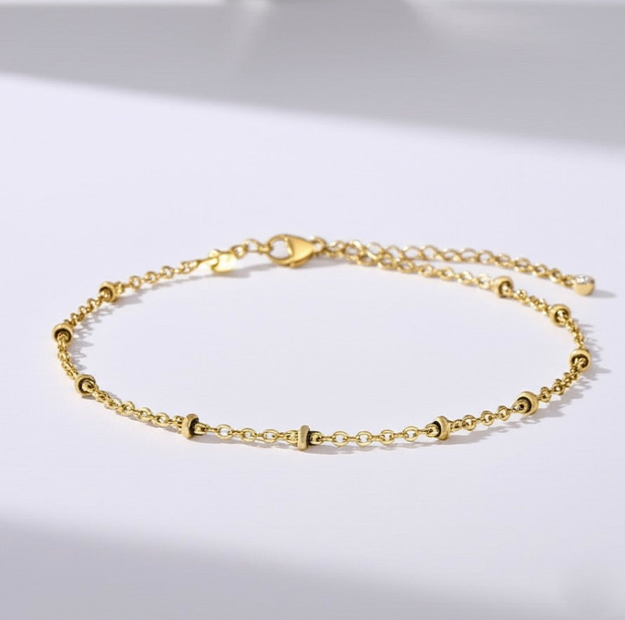 Satellite Gold Plated Stainless Steel Bracelet