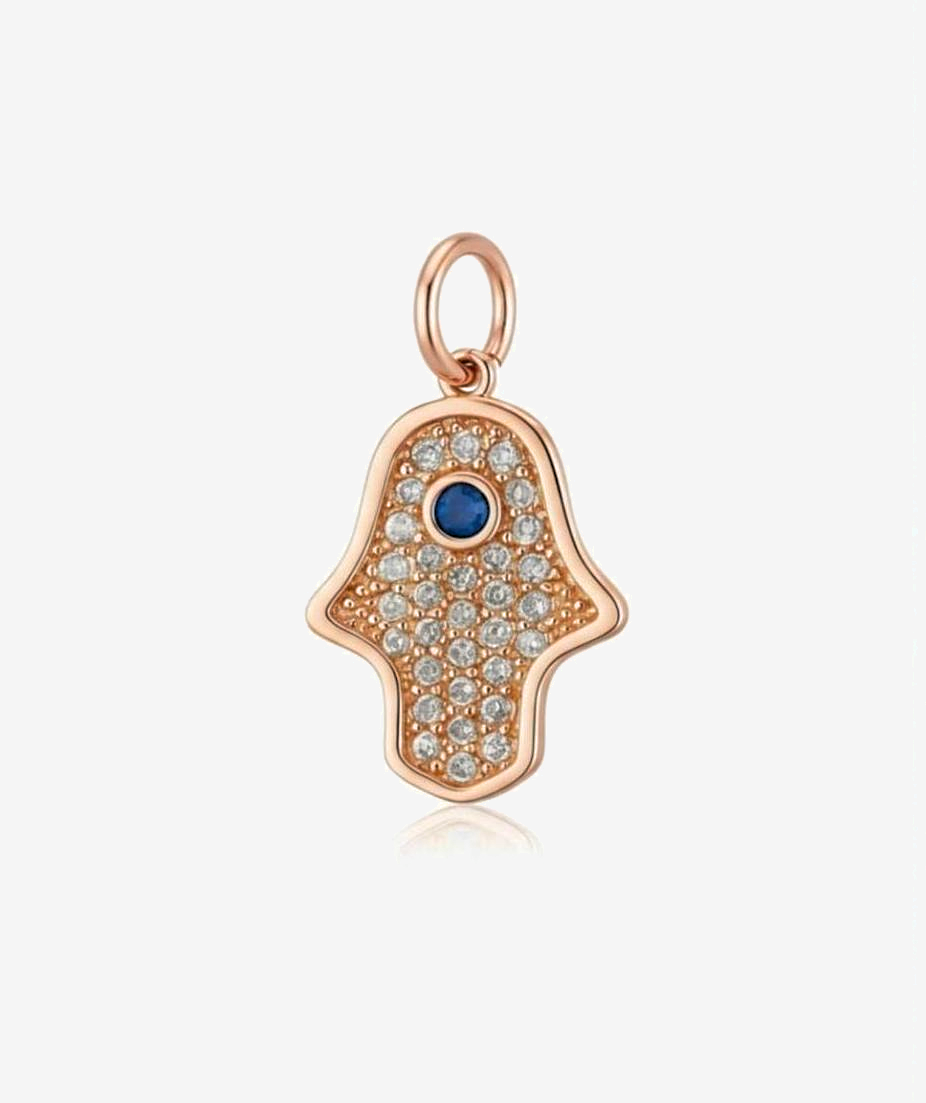 Rose Gold Hamsa Hand Earring Charm