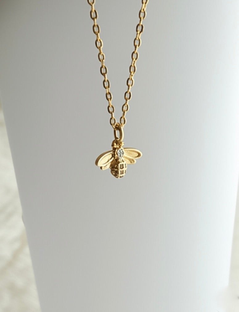 Honey Bee Gold Plated Necklace