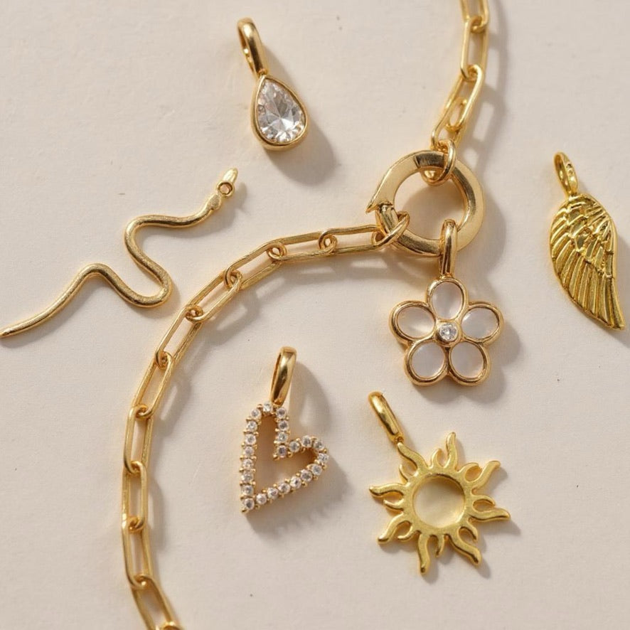 Gold Plated Feather Pendant