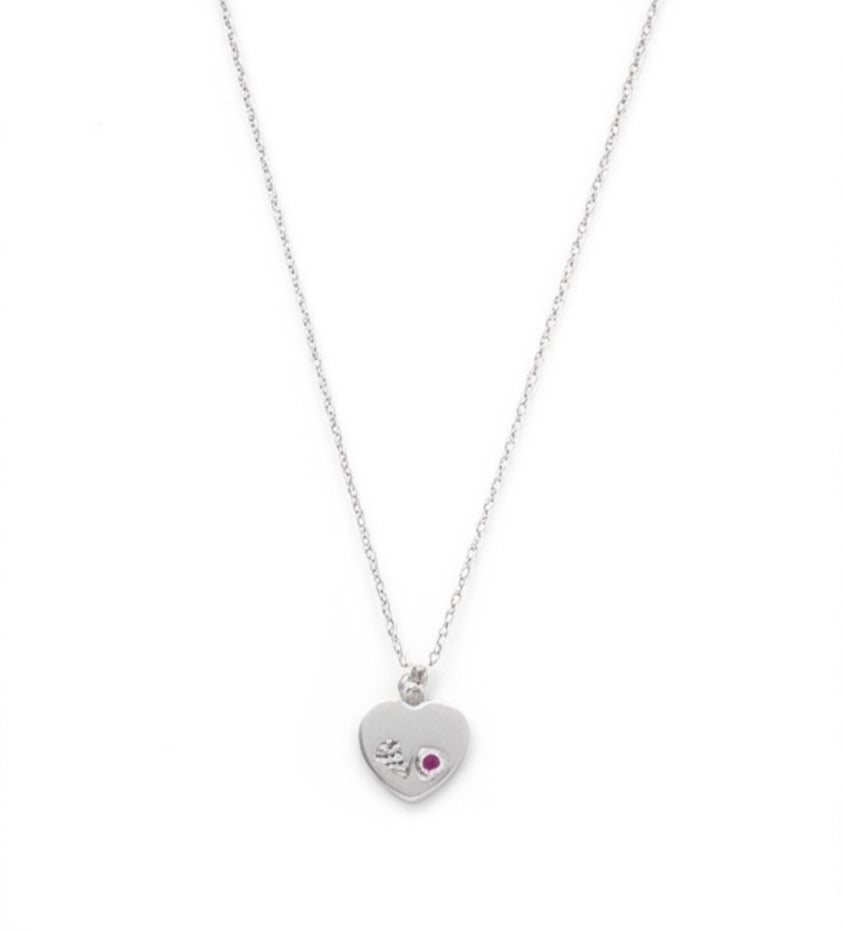 "In my Heart" Sterling Silver Necklace