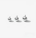 Classic Ball Single Stud Earrings in Sterling Silver