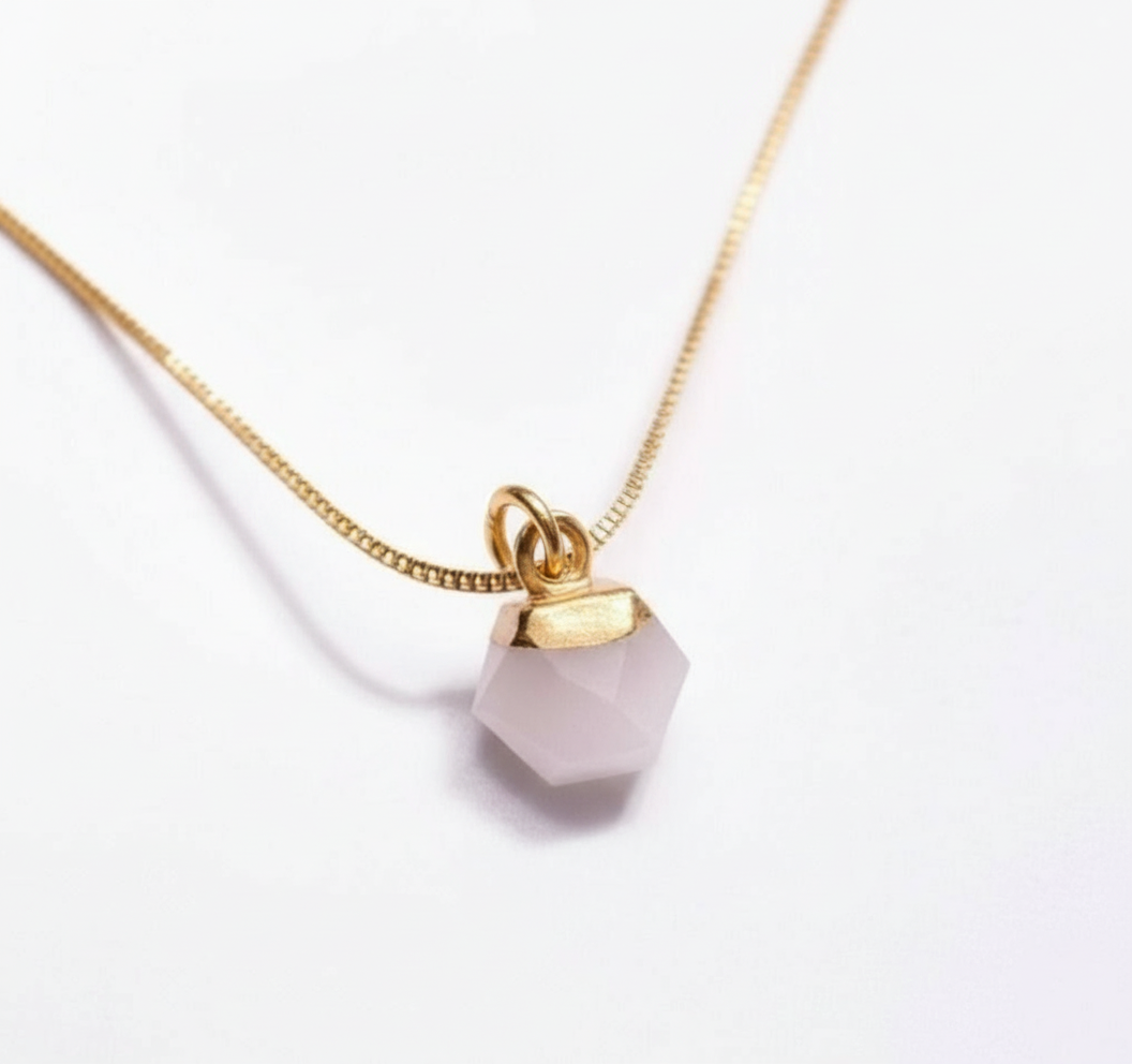 Natural White Nephrite Pendant Necklace