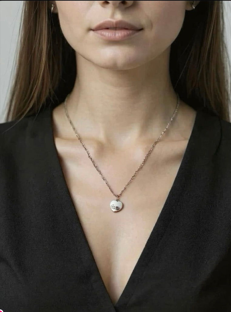 "In my Heart" Sterling Silver Necklace