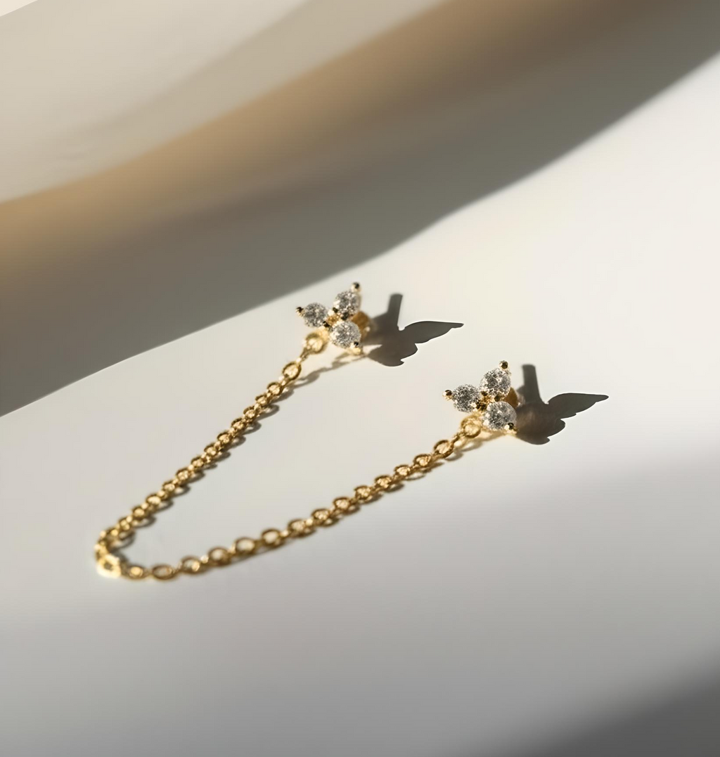 Little Daisy Chain Sterling Silver Earring