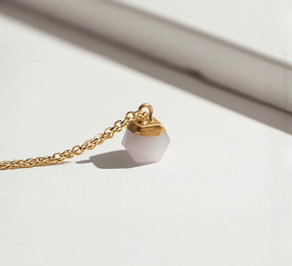 Natural White Nephrite Pendant Necklace