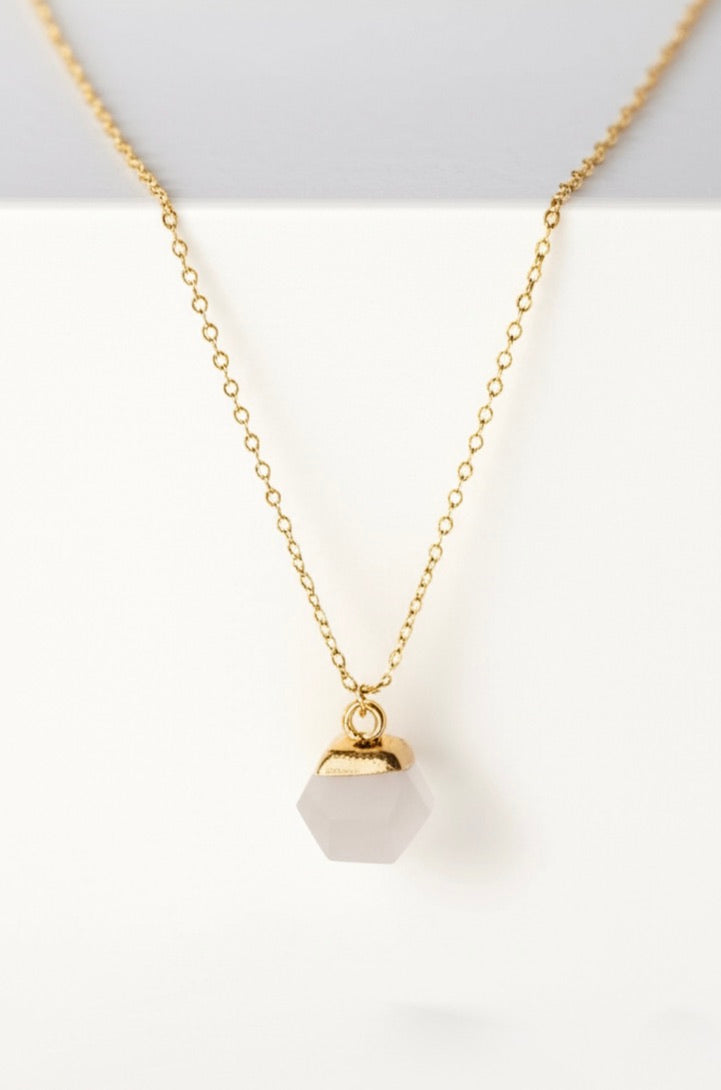 Natural White Nephrite Pendant Necklace