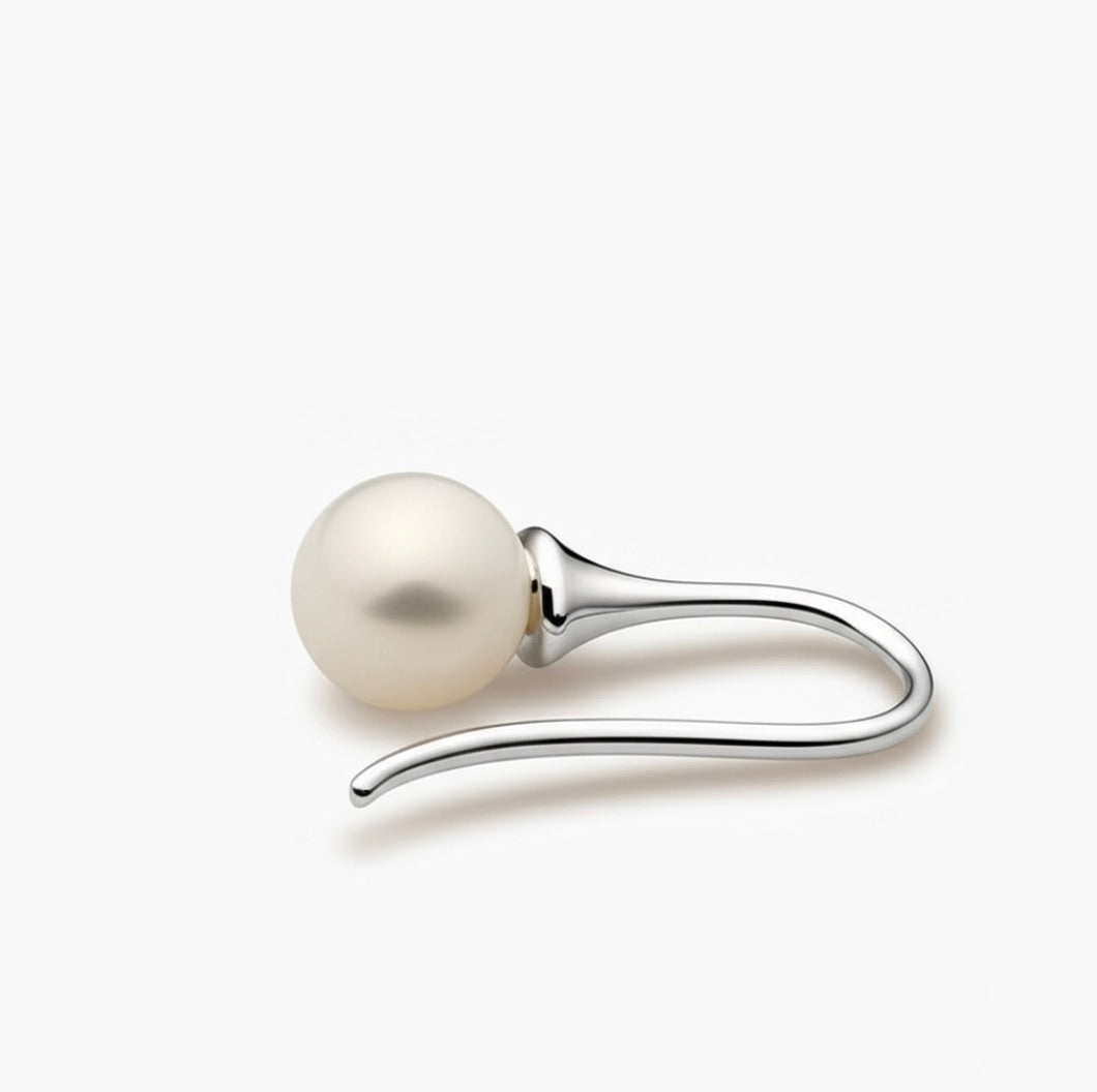 Classic Pearl Drop Earrings in  Sterling Silver