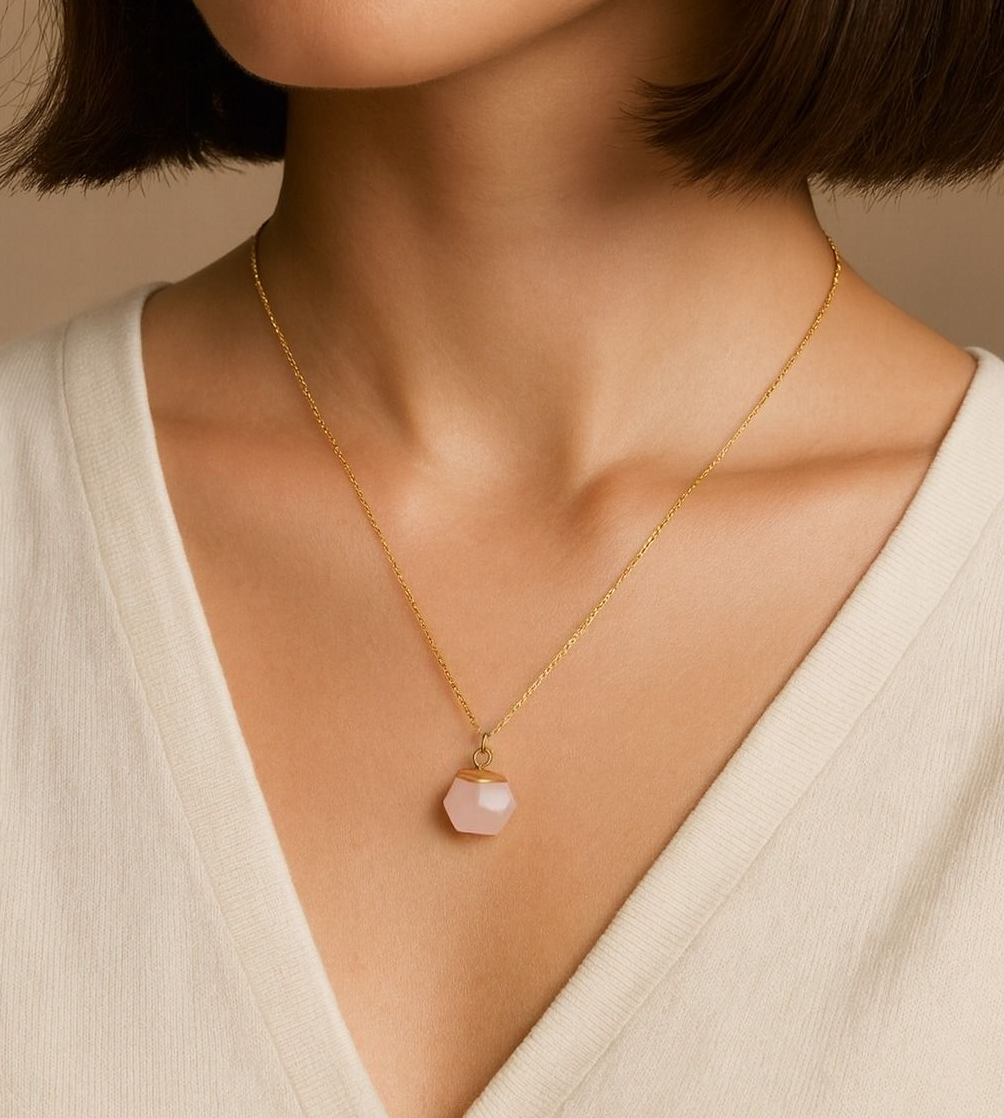 Natural White Nephrite Pendant Necklace