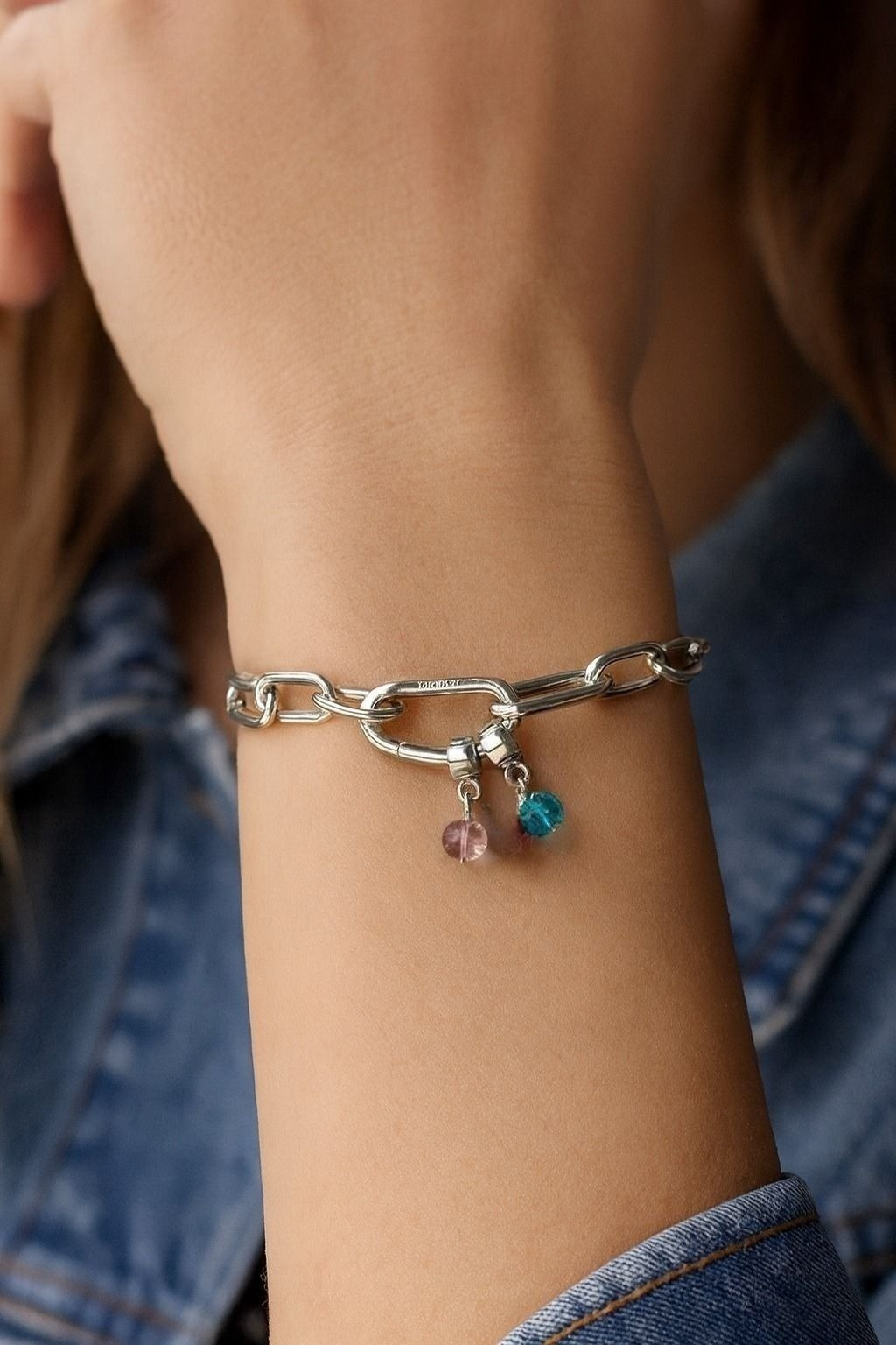 Sparkling Blue Crystal Mini Charm