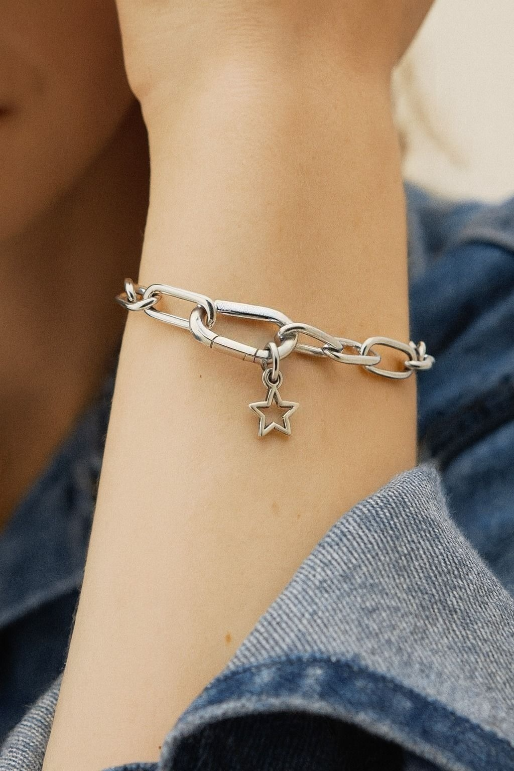 Silver Star Mini Bracelet Charm