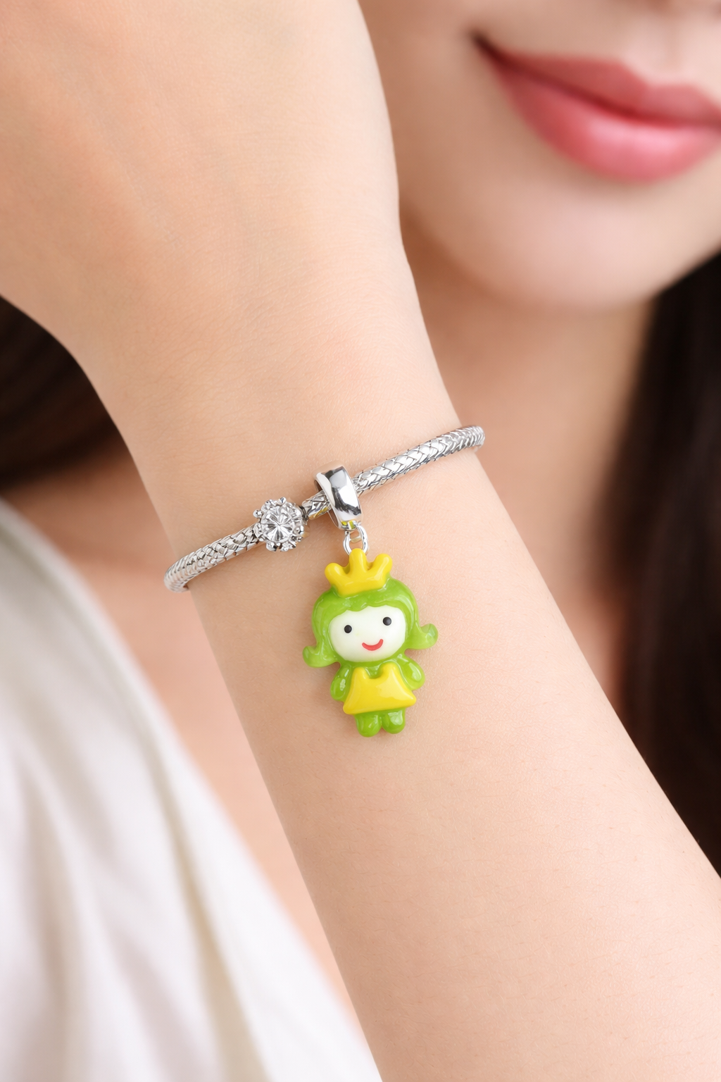 Little Green Princess Bracelet Charm