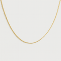 Golden Stainless Steel Cable Chain Necklace- Small