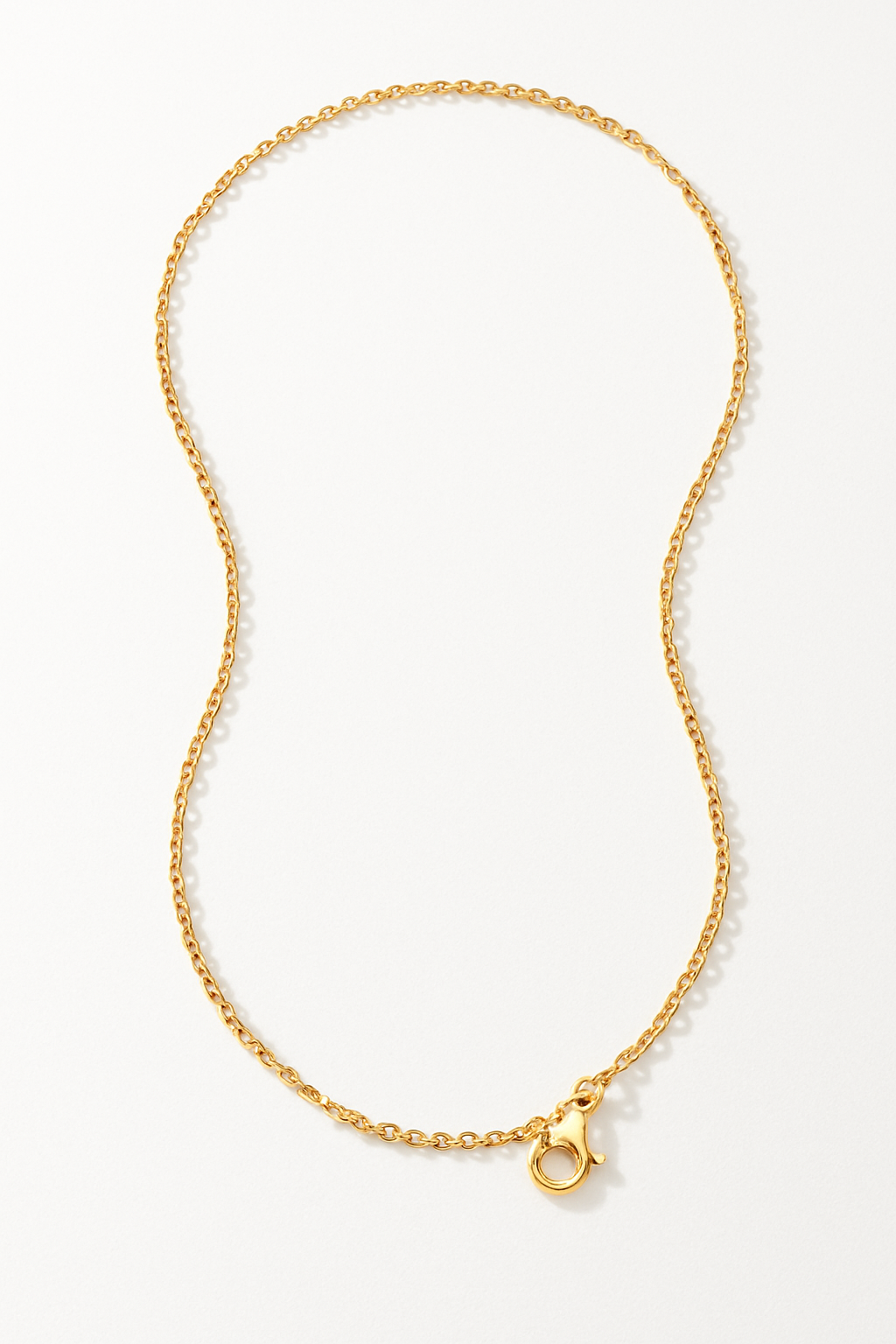 Golden Stainless Steel Cable Chain Necklace- Small