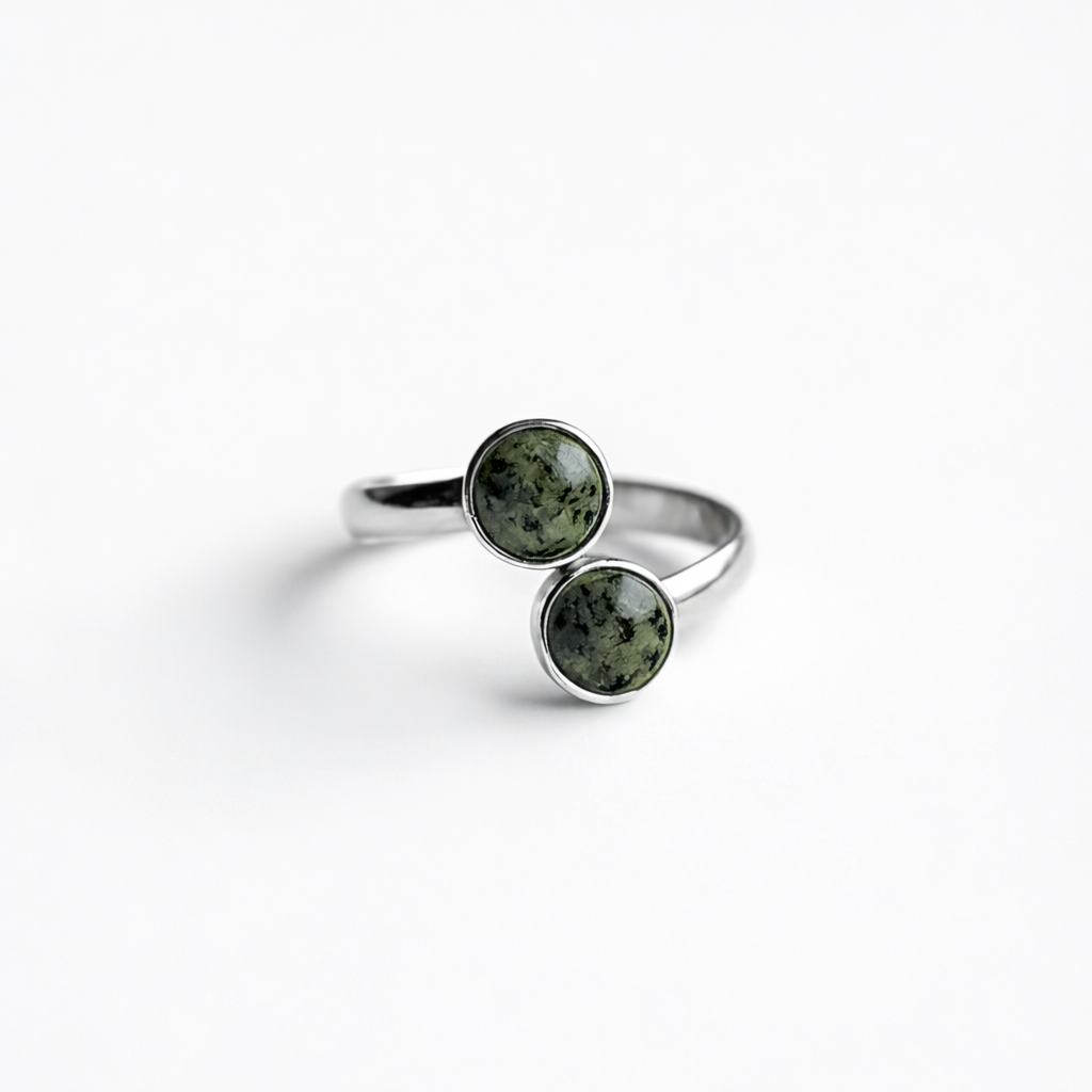 Natural Unakite Gemstones Ring