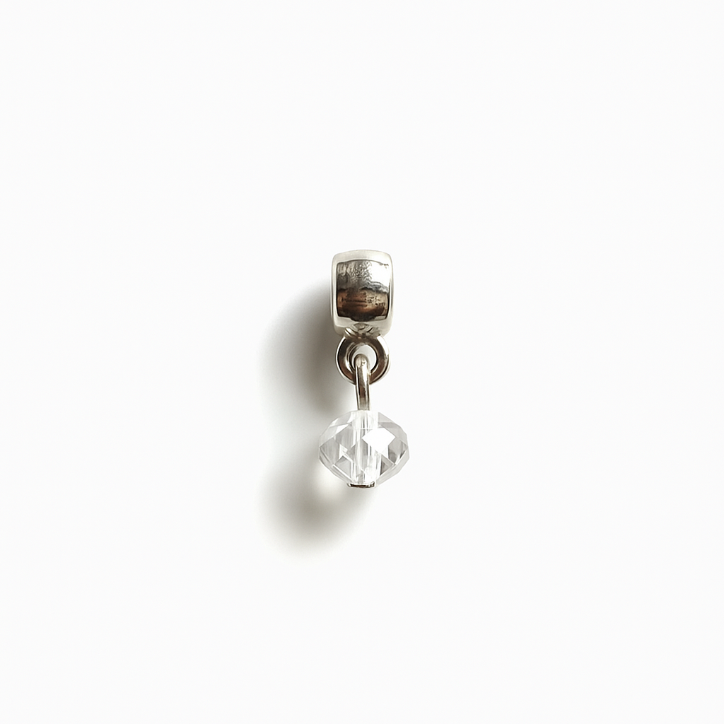 Sparkling White Crystal Mini Charm