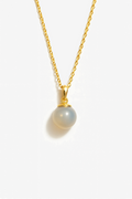 Grey Chalcedony Pendant Necklace