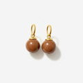Brown Sunstone Earring Charms
