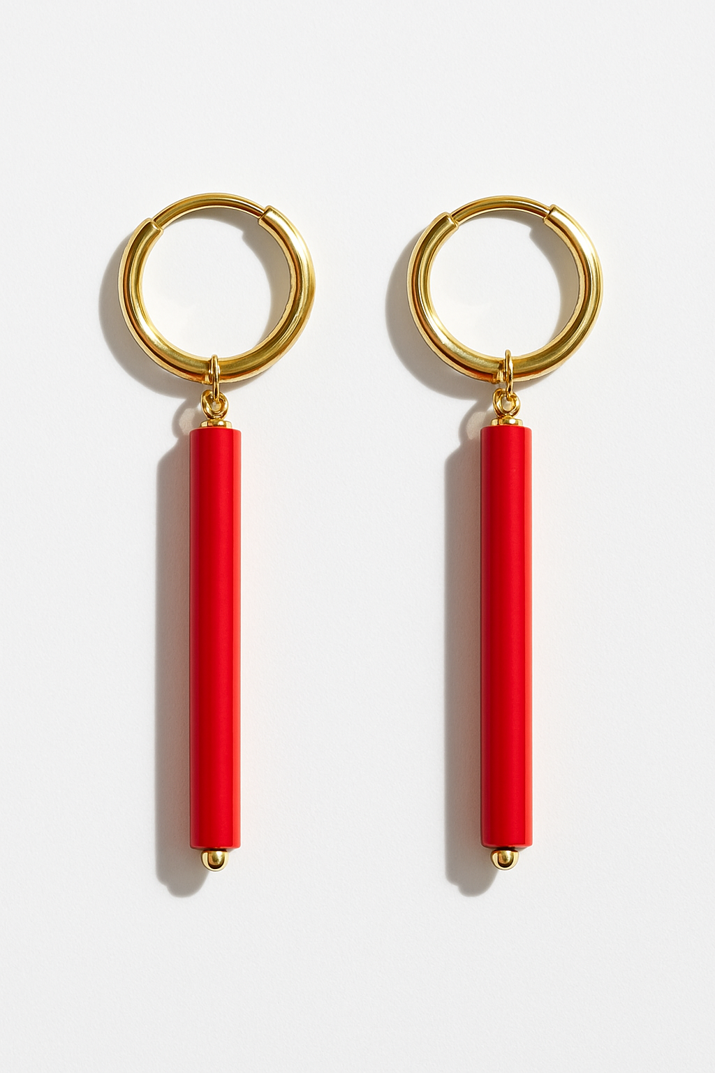 Czech Glass Tube Beads Earring Charms