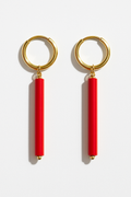Czech Glass Tube Beads Earring Charms