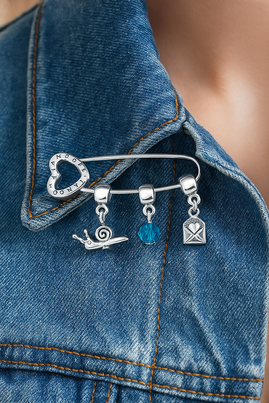 Sparkling Blue Crystal Mini Charm