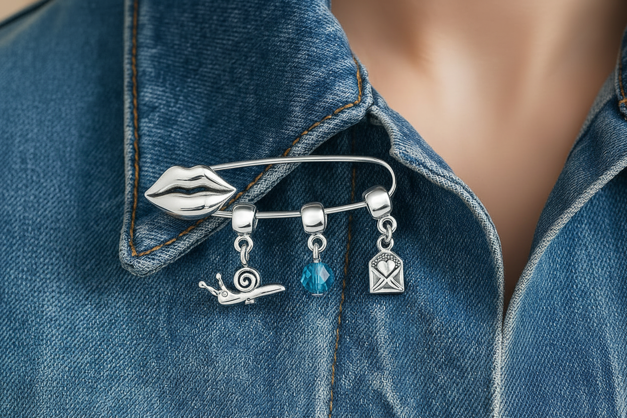 Sparkling Blue Crystal Mini Charm