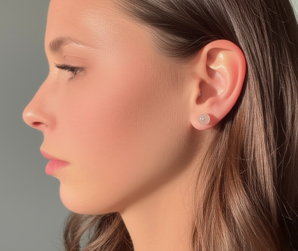 Rose Quartz with Zirconia Gold Plated Stud Earrings