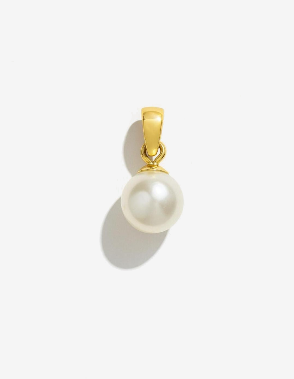 Sea Shell Pearl Gold Plated Necklace Pendant