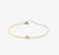 Rice Pearls with Stainless Steel Chain Bracelet