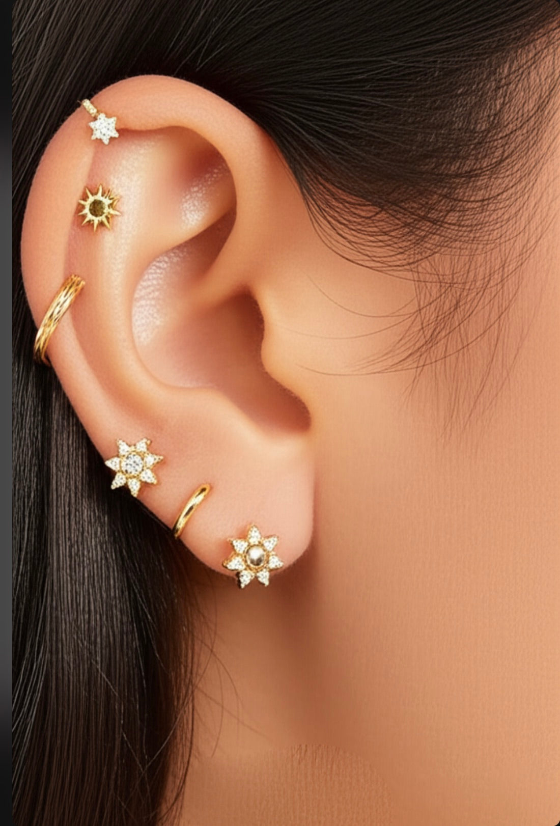 Marguerite Cubiz Zirconia Single Stud Earring