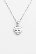 "Forever in My Heart" Sterling Silver Necklace