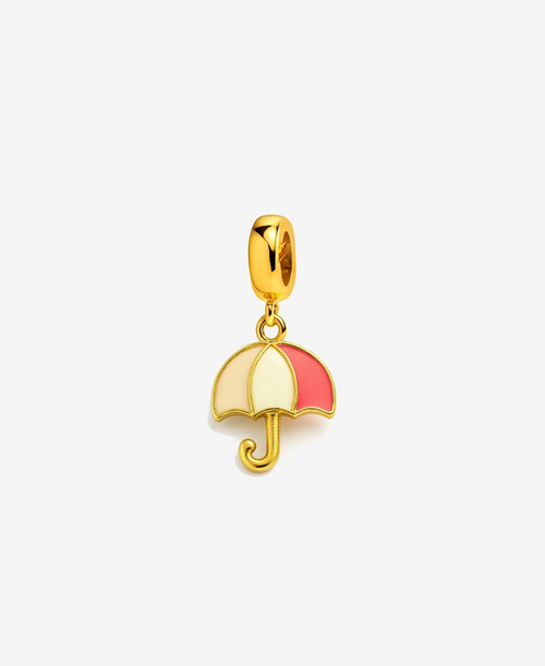 Baby Pink Umbrella Bracelet Charm