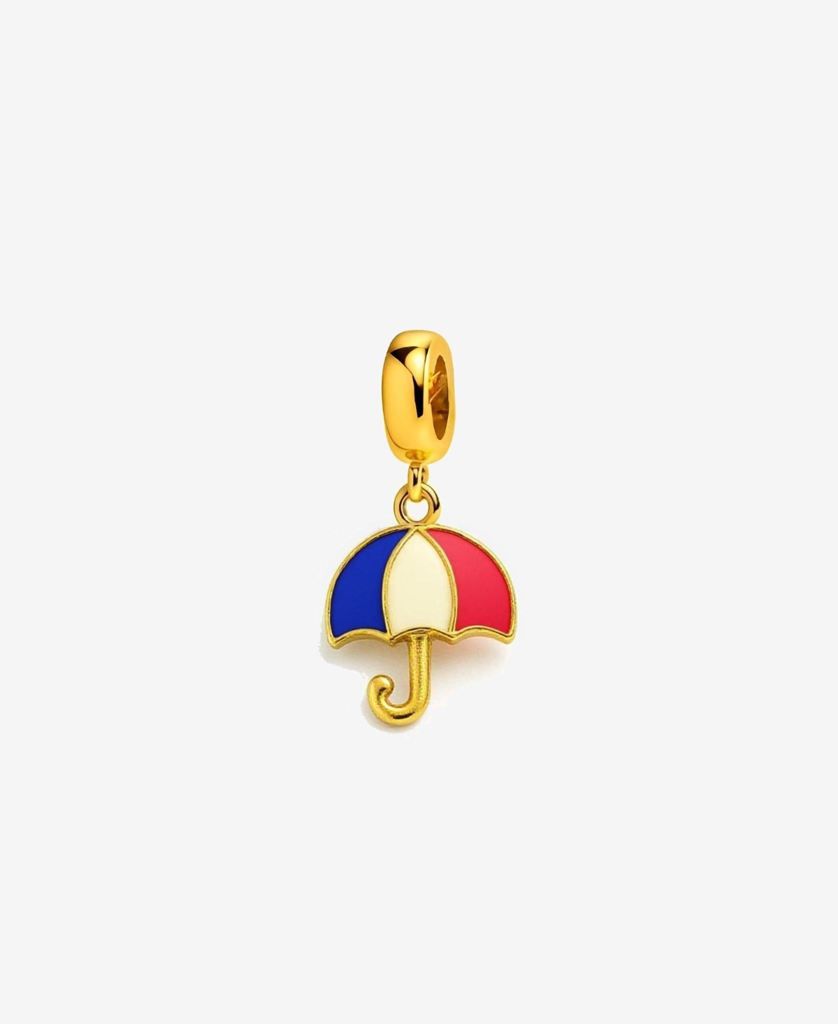 Blue and Red Umbrella Bracelet Charm