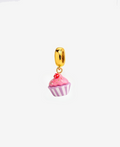 Pink Cupcake Bracelet Charm