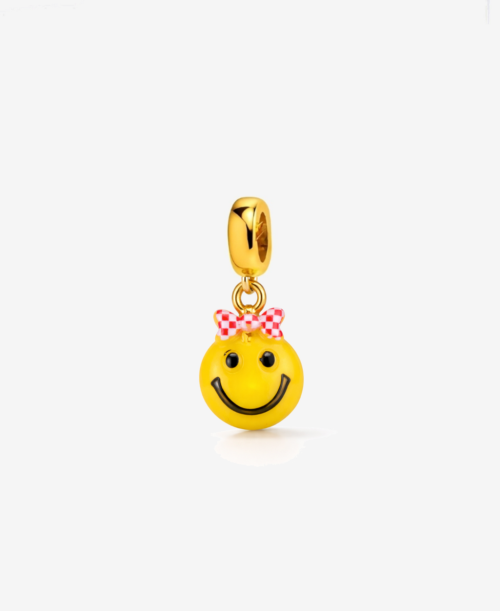 Yellow Smiley Face Bracelet Charm