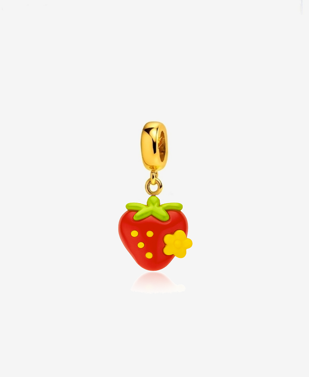 Red Strawberry Bracelet Charm