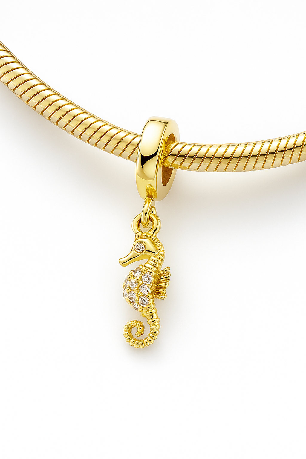 Seahorse Gold Bracelet Charm
