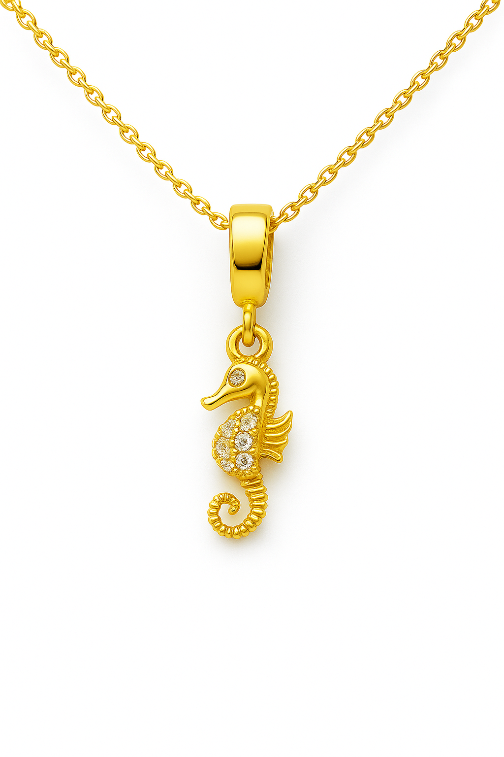 Seahorse Gold Bracelet Charm