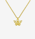 Delicate Butterfly with Cubic Zirconia Necklace