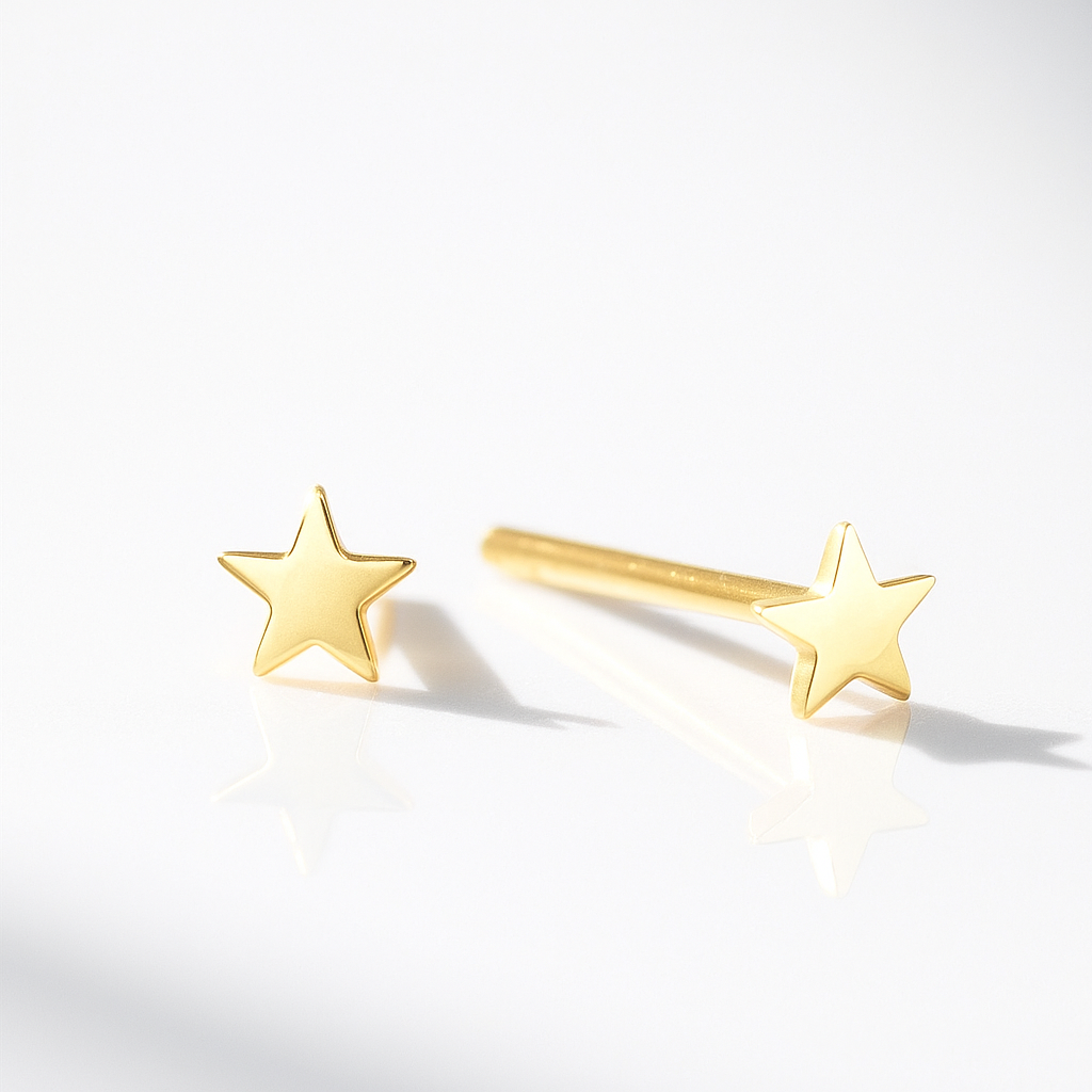 Mini Stars Sterling Silver Stud Earrings