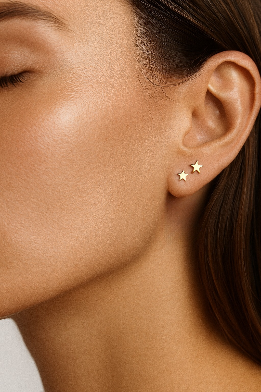 Mini Stars Sterling Silver Stud Earrings