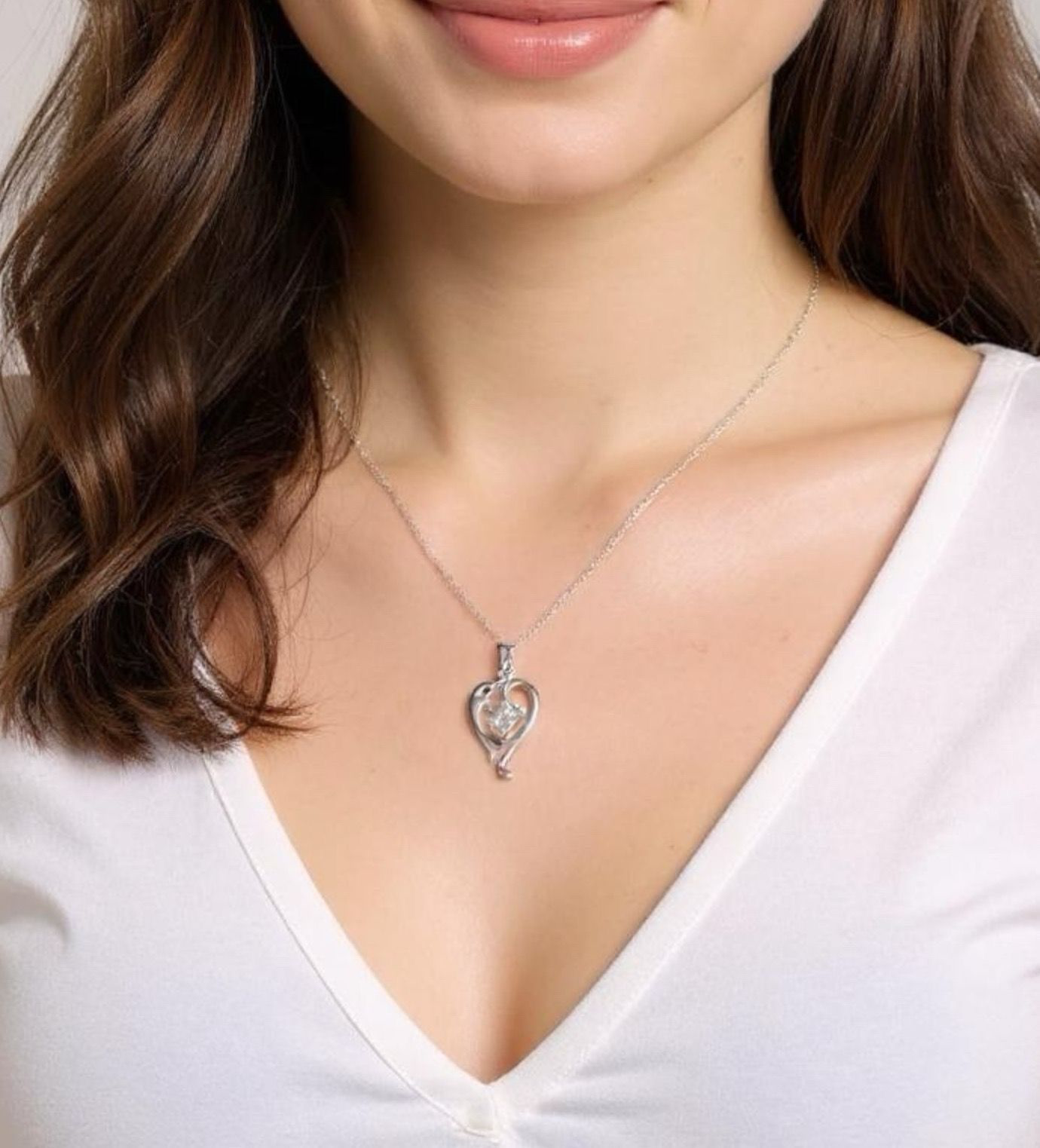 Dolphins Sterling Silver Necklace