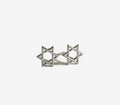 Six Pointed Star Sterling Silver Stud Earrings