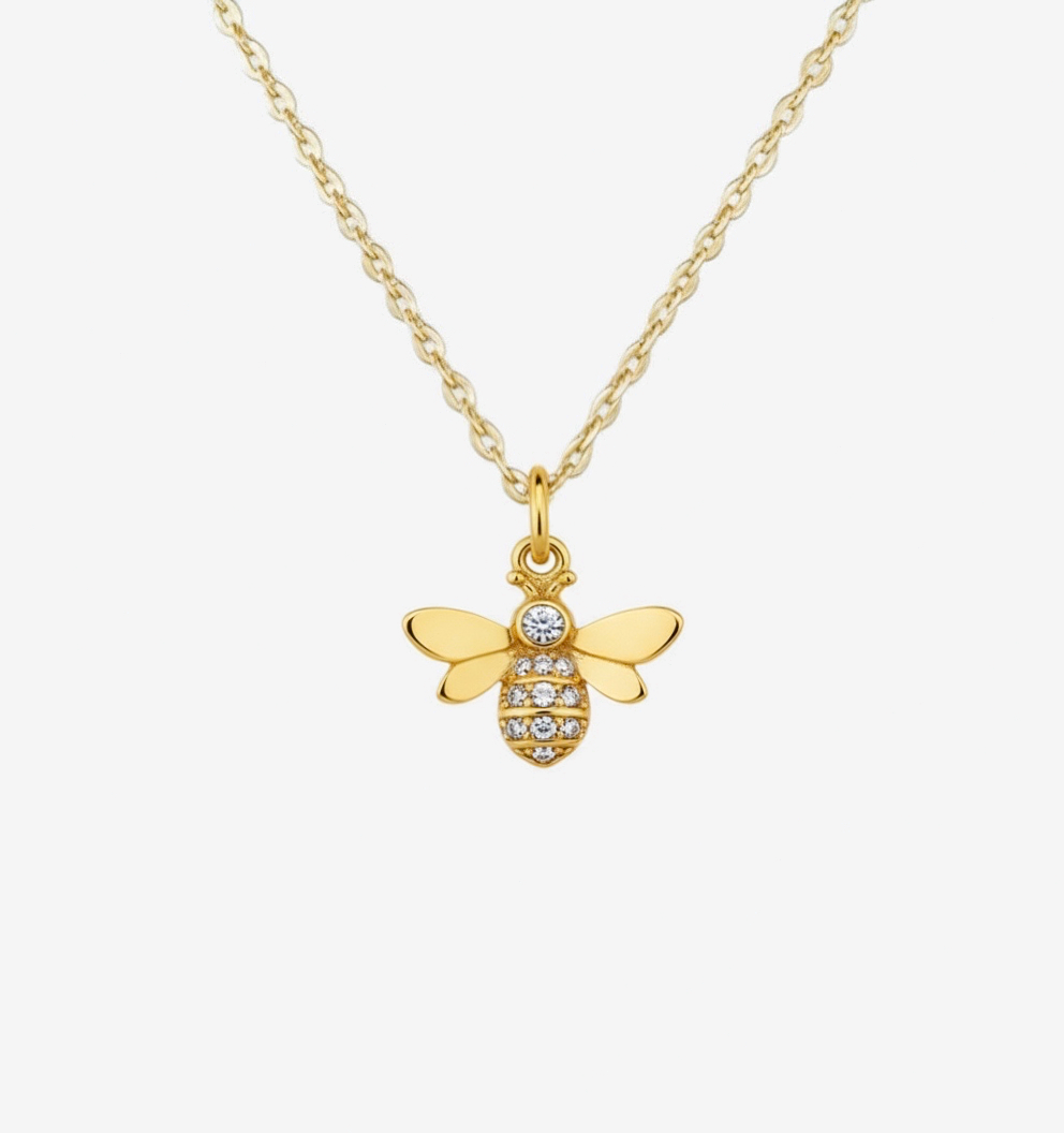 Honey Bee Gold Plated Necklace