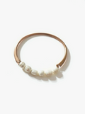 Baroque Pearls Rose Gold Bangle Bracelet