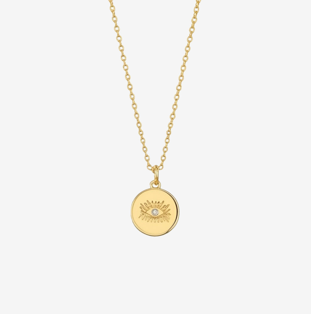 All Seeing Eye Gold Plated Necklace