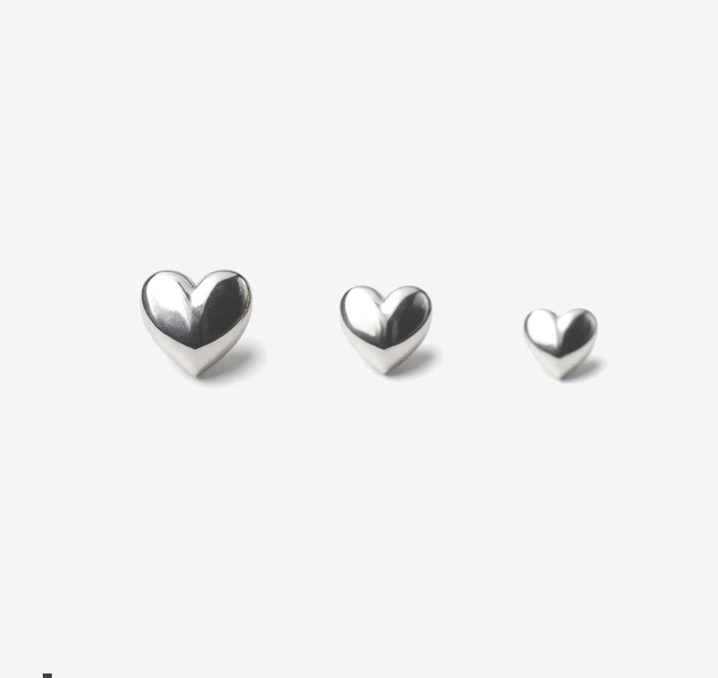 Mini Hearts Sterling Silver Stud Earrings