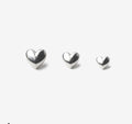 Mini Hearts Sterling Silver Stud Earrings
